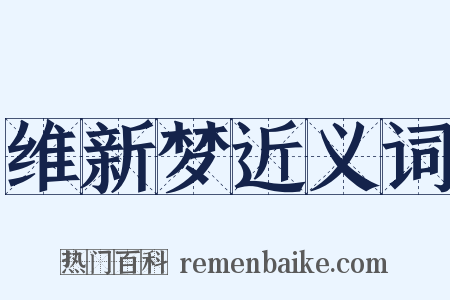 维新梦近义词是什么意思的图片